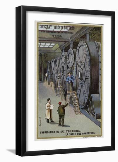 Manufacturing Gas for Lighting. Meter Hall-null-Framed Giclee Print