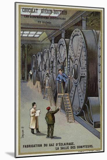 Manufacturing Gas for Lighting. Meter Hall-null-Mounted Giclee Print