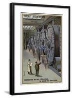 Manufacturing Gas for Lighting. Meter Hall-null-Framed Giclee Print