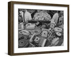 Manufacturing of Telephones at Western Electric Co-Yale Joel-Framed Premium Photographic Print