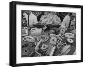 Manufacturing of Telephones at Western Electric Co-Yale Joel-Framed Premium Photographic Print