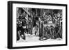 Manufacturing Wire for Brooklyn Bridge-null-Framed Giclee Print