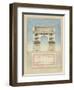 Manuscript and Graphic Description of the Arc De Triomphe, Paris-Jules-Denis Thierry-Framed Premium Giclee Print