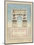 Manuscript and Graphic Description of the Arc De Triomphe, Paris-Jules-Denis Thierry-Mounted Premium Giclee Print