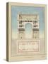 Manuscript and Graphic Description of the Arc De Triomphe, Paris-Jules-Denis Thierry-Stretched Canvas