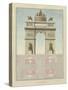 Manuscript and Graphic Description of the Arc De Triomphe, Paris-Jules-Denis Thierry-Stretched Canvas