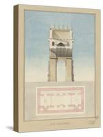 Manuscript and Graphic Description of the Arc De Triomphe, Paris-Jules-Denis Thierry-Stretched Canvas