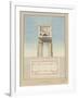 Manuscript and Graphic Description of the Arc De Triomphe, Paris-Jules-Denis Thierry-Framed Giclee Print