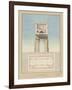 Manuscript and Graphic Description of the Arc De Triomphe, Paris-Jules-Denis Thierry-Framed Giclee Print