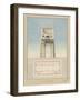 Manuscript and Graphic Description of the Arc De Triomphe, Paris-Jules-Denis Thierry-Framed Giclee Print