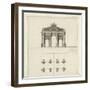 Manuscript and Graphic Description of the Arc De Triomphe-Jules-Denis Thierry-Framed Giclee Print
