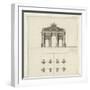 Manuscript and Graphic Description of the Arc De Triomphe-Jules-Denis Thierry-Framed Giclee Print