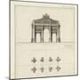 Manuscript and Graphic Description of the Arc De Triomphe-Jules-Denis Thierry-Mounted Giclee Print