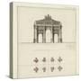 Manuscript and Graphic Description of the Arc De Triomphe-Jules-Denis Thierry-Stretched Canvas