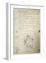 Manuscript by Giovanni Schiaparelli (1835-1910) from Study Notes on Mars Carried Out Between 1888 a-null-Framed Giclee Print