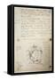 Manuscript by Giovanni Schiaparelli (1835-1910) from Study Notes on Mars Carried Out Between 1888 a-null-Framed Stretched Canvas