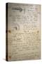 Manuscript by Giovanni Schiaparelli (1835-1910) with Notes on Mars Studies Carried Out Between 1888-null-Stretched Canvas