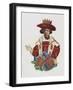 Manuscript Illumination of a King-null-Framed Giclee Print