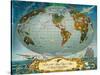 Manuscript Map of the World - Pan American World Airways, C.1942-null-Stretched Canvas