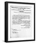 Manuscript of Fifteenth Amendment to the Constitution-null-Framed Giclee Print