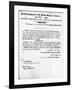 Manuscript of Fifteenth Amendment to the Constitution-null-Framed Giclee Print