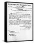 Manuscript of Fifteenth Amendment to the Constitution-null-Framed Stretched Canvas