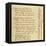 Manuscript of Poem by Michelangelo Buonarroti-null-Framed Stretched Canvas