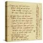 Manuscript of Poem by Michelangelo Buonarroti-null-Stretched Canvas