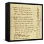 Manuscript of Poem by Michelangelo Buonarroti-null-Framed Stretched Canvas