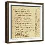 Manuscript of Poem by Michelangelo Buonarroti-null-Framed Giclee Print