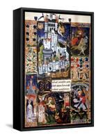 Manuscript of the Hours of Rohan-Montauban-null-Framed Stretched Canvas