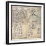 Manuscript on Bark Showing a Description of the Land, and the Privately Owned Houses, Mexico-null-Framed Giclee Print