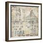 Manuscript on Bark Showing the Political Organization of the City and the Properties Limits-null-Framed Giclee Print