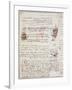 Manuscript Page from Codici Rari III 35.2-Leonardo da Vinci-Framed Giclee Print