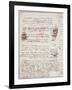 Manuscript Page from Codici Rari III 35.2-Leonardo da Vinci-Framed Giclee Print