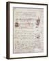 Manuscript Page from Codici Rari III 35.2-Leonardo da Vinci-Framed Giclee Print