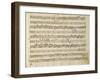 Manuscript Page from the Score of Opus V, 'sonata for Violin, Violone, and Harpsichord'-Arcangelo Corelli-Framed Giclee Print