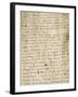 Manuscript Page of Article by Karl Marx-null-Framed Giclee Print