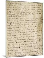 Manuscript Page of Article by Karl Marx-null-Mounted Giclee Print