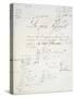 Manuscript Page of 'Le Pere Goriot'-Honore de Balzac-Stretched Canvas