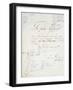 Manuscript Page of 'Le Pere Goriot'-Honore de Balzac-Framed Giclee Print