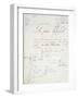 Manuscript Page of 'Le Pere Goriot'-Honore de Balzac-Framed Giclee Print