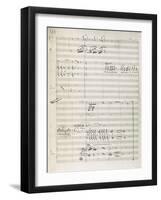 Manuscript Score for King David-Arthur Walker Redgate-Framed Giclee Print