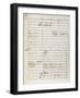 Manuscript Score for King David-Arthur Walker Redgate-Framed Giclee Print