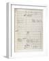 Manuscript Score for King David-Arthur Walker Redgate-Framed Giclee Print