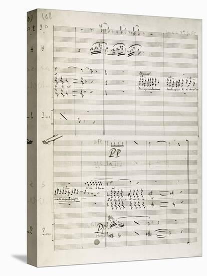 Manuscript Score for King David-Arthur Walker Redgate-Stretched Canvas