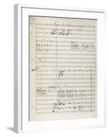 Manuscript Score for King David-Arthur Walker Redgate-Framed Giclee Print