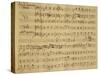 Manuscript Score of Pantomime Aria, from Tragedy Alceste, 1767-Christoph Willibald Gluck-Stretched Canvas