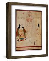 Manuscript Showing the Meridian Points-null-Framed Giclee Print
