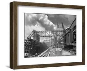 Manvers Coal Processing Plant, Wath Upon Dearne, Near Rotherham, South Yorkshire, January 1957-Michael Walters-Framed Photographic Print